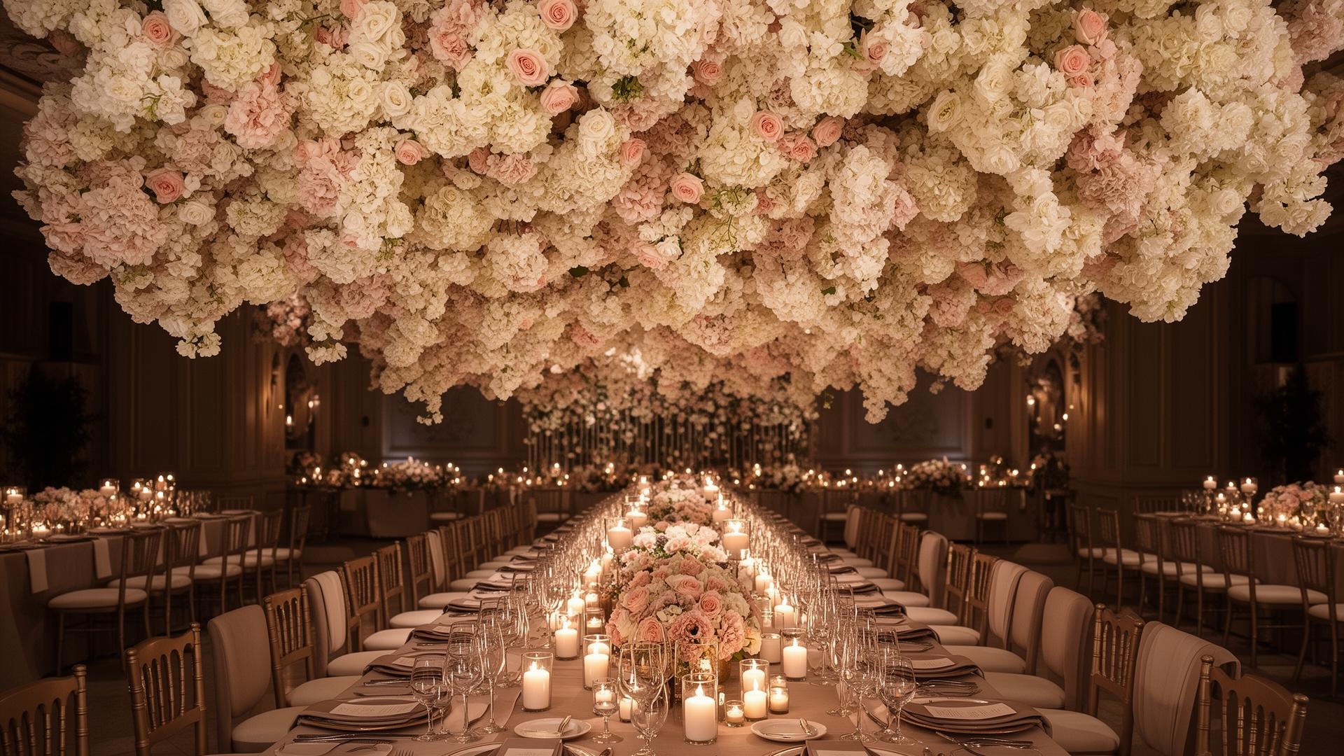 Soft floral installation